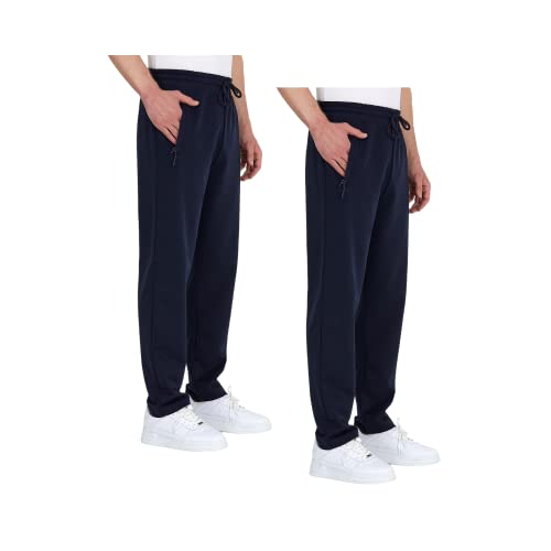 COMEOR Jogginghose Herren mit Reißverschlusstaschen Baumwolle Trainingshose - Sporthose Jogginghosen Männer Jogger | Jungen Freizeithose von COMEOR