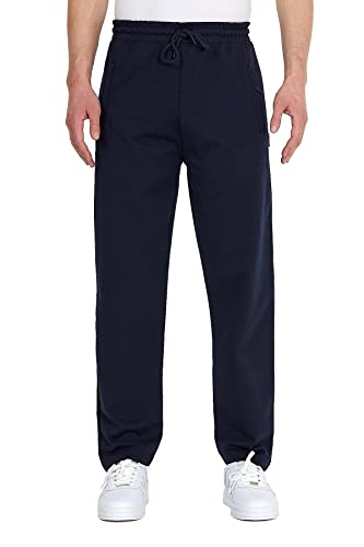 COMEOR Jogginghose Herren mit Reißverschlusstaschen Baumwolle Trainingshose - Sporthose Jogginghosen Männer Jogger | Jungen Freizeithose von COMEOR