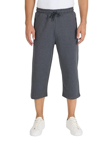 COMEOR Jogginghose Herren Kurz mit Reißverschlusstaschen Shorts Baumwolle Trainingshose - Kurze Sporthose Männer von COMEOR