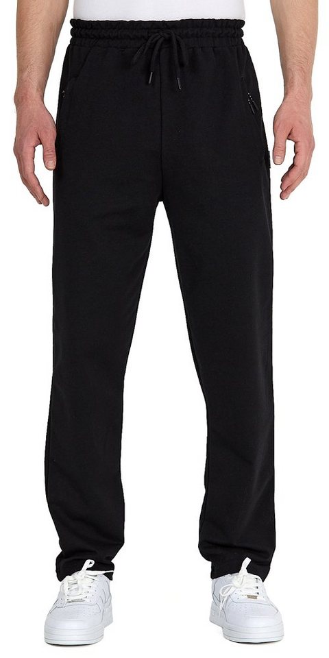 COMEOR Jogginghose Trainingshose Sporthose Herren Baumwollmischung (1-tlg) mit Reißverschluss von COMEOR