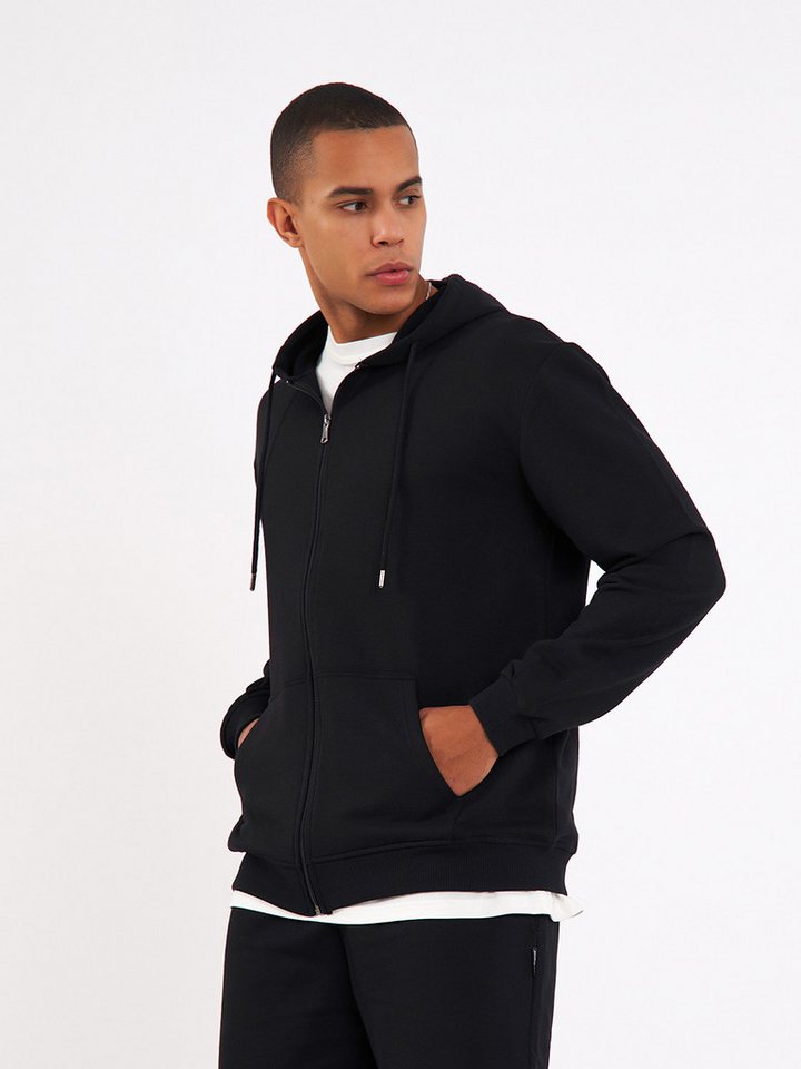 COMEOR Kapuzensweatjacke Herren Zip-Hoodie Kapuzenjacke Sweatshirt mit Reißverschluss von COMEOR