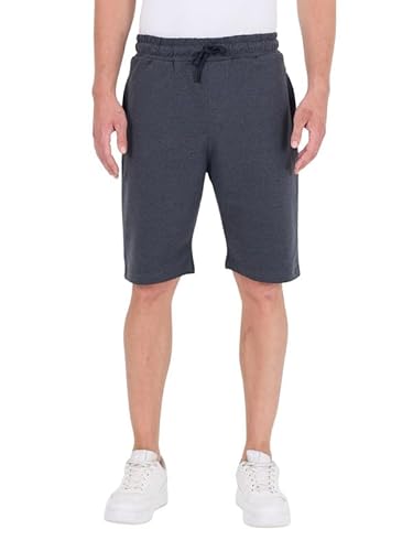COMEOR Shorts Herren mit Reißverschluss - Baumwolle Kurze Hosen, Sporthose Kurz Männer Bermuda Jogginghose, Laufshorts Sommer Trainingshose (Dunkelgrau, XL) von COMEOR