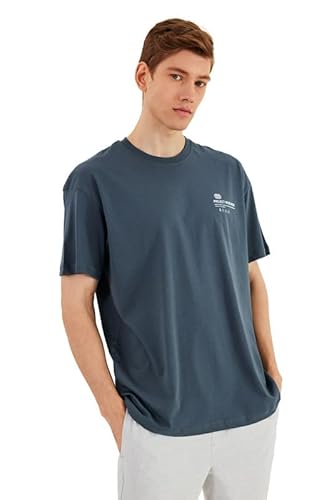 COMEOR T Shirt Herren Kurzarm mit Loser Passform - Basic Männer T-Shirt Rundhals-Ausschnitt aus 100% Baumwolle Anthrazit COMEOR T Shirt Herren Kurzarm mit Loser Passform - Basic Männer T-Shirt Rundhals-Ausschnitt aus 100% Baumwolle Anthrazit von COMEOR
