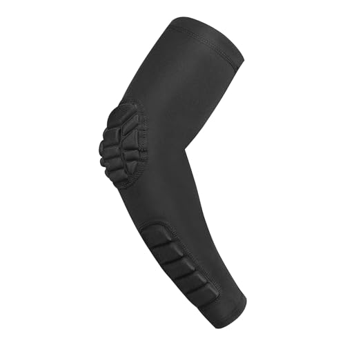 COMETX Gepolsterte Ellbogen Unterarm Ärmel Kompressionsarm Schutzarm Basketball Shooting Protector Pad von COMETX