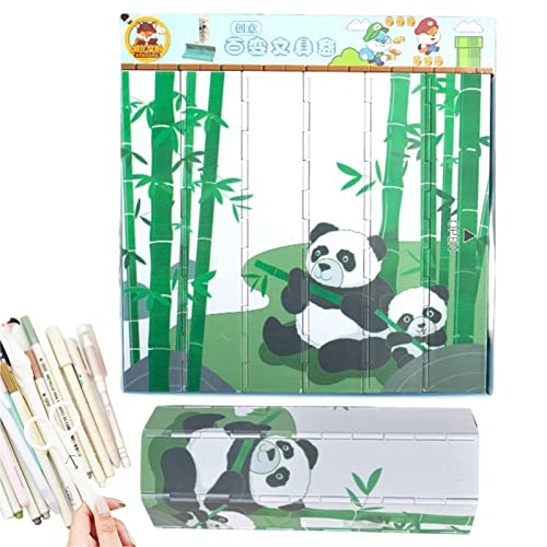 COMFOLIVING Aufrollbares Federmäppchen, Schreibwarenbox für Studenten, aufrollbar, Kosmetikstiftetui, Organizer für Stifte, nützlich von COMFOLIVING