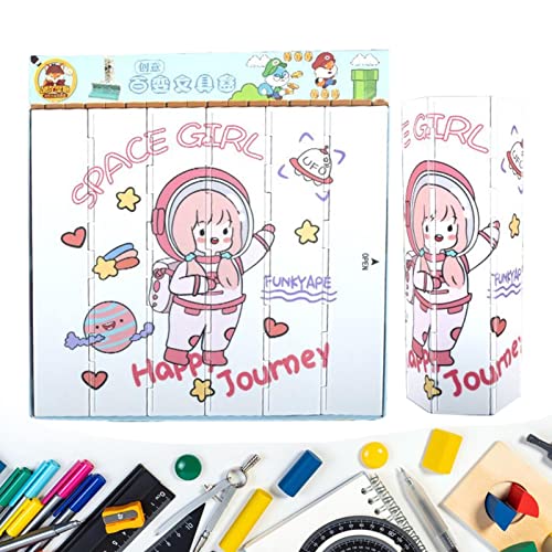 COMFOLIVING Aufrollbares Federmäppchen, Schreibwarenbox für Studenten, aufrollbarer Bleistiftbehälter, ästhetisches Federmäppchen, Organizer für Stifte, Federmäppchen von COMFOLIVING