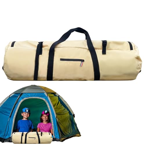 COMFOLIVING Seesack, Sporttasche für Herren, wasserdichte Reisezelttasche, tragbare Zelttasche mit Reißverschluss, faltbar, mit Doppelgriff-Design für Zelttaschen, Ausrüstungstaschen, Seesäcke für von COMFOLIVING