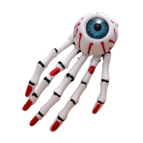 Haarspangen - Halloween-Haarschmuck | Skelett-Handknochen-Haarspangen | Skelett Hand Halloween Party Gastgeschenk | Augapfel Mädchen Haarschmuck Halloween Haarschmuck für Cosplay Kostüm von COMFOLIVING
