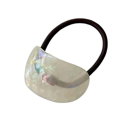 Pferdeschwanzhalter für Frauen – Ovales Haarstyling-Werkzeug mit geometrischem Design | Ovales geometrisches Pferdeschwanz-Haarseil | Dekorative Haargummis mit Schleifen für Dating, Ausgehen, den tägl von COMFOLIVING