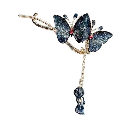 Schmetterlinge Haarnadel, Haarschmuck Clip für Frauen, Strass Quaste Haarkette, schickes Haarschmuck, verziert mit Strass für den täglichen Gebrauch, rutschfester Griff von COMFOLIVING