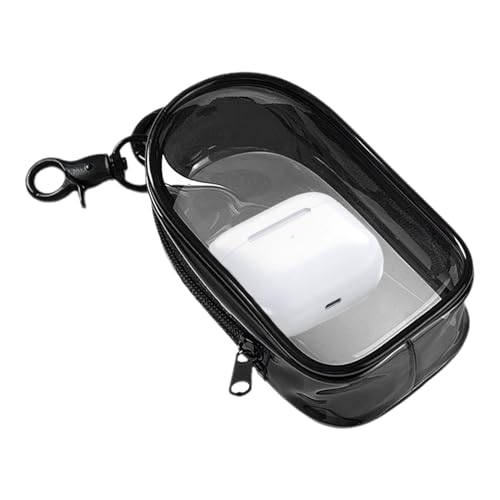 Transparente Tasche – Tragbare Reisetasche mit Schlüsselanhänger | Transparente Geldbörse | Multifunktionale Aufbewahrungstaschen, staubdicht, vom Stadion Par zugelassen von COMFOLIVING