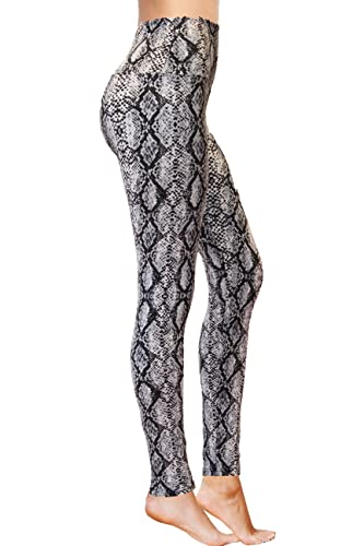 COMFY FOREVER Leggings für Damen, 1,52 m hohe Taille, Bauchkontrolle, knöchellange Hose, Schlange, XX-Large COMFY FOREVER Leggings für Damen, 1,52 m hohe Taille, Bauchkontrolle, knöchellange Hose, Schlange, XX-Large von COMFY FOREVER