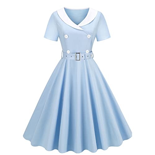 COMIOR Damen Kleid Partykleid Freizeit Strandkleider Damen Kleider Sommer Lang Oversized Sommer Blumenmädchenkleid Taufkleid Hochzeit Geburtstag Abendkleid Formale von COMIOR