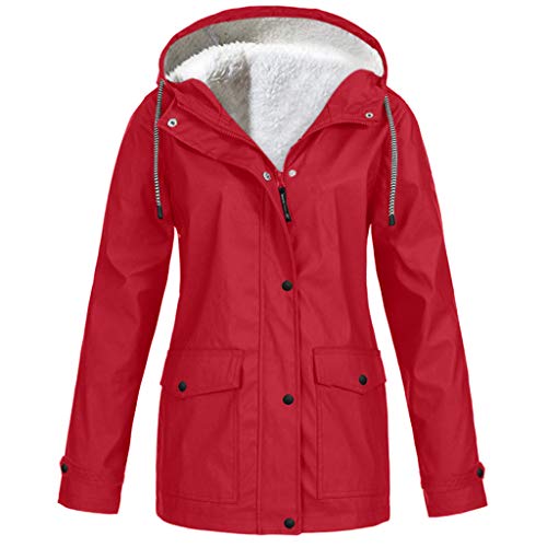 COMIOR Damen Regenjacke Windbreaker Wasserdicht Kapuze Übergangsjacke mit Atmungsaktiv Futter für Frühling Sommer und Herbst von COMIOR