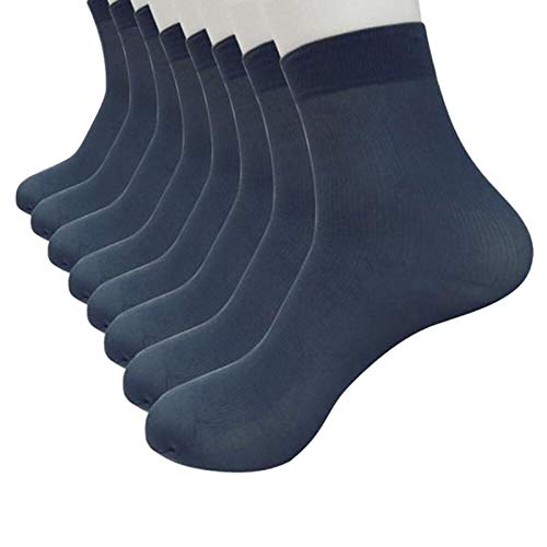 COMIOR Herren 4 Paare Bambusfaser Ultradünne Elastische Seidige Kurze Seidenstrümpfe Socken Atmungsaktiv Bequeme Sport Schweißabsorbierende von COMIOR