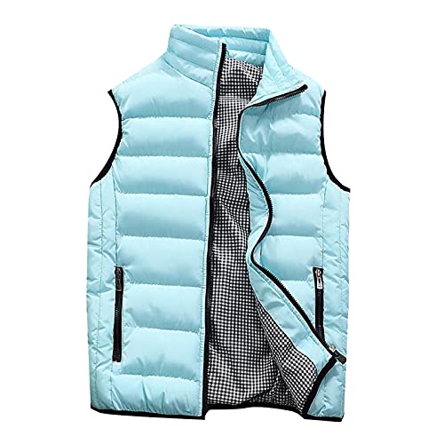 COMIOR Herren Oberteile Weste Jacke Daunenweste Freizeitweste Sportbekleidung Baumwolle Wattierte Dicke Warme Mantel Männer Winterjacken Verdickte Tops Herbst Winter Streatwear von COMIOR