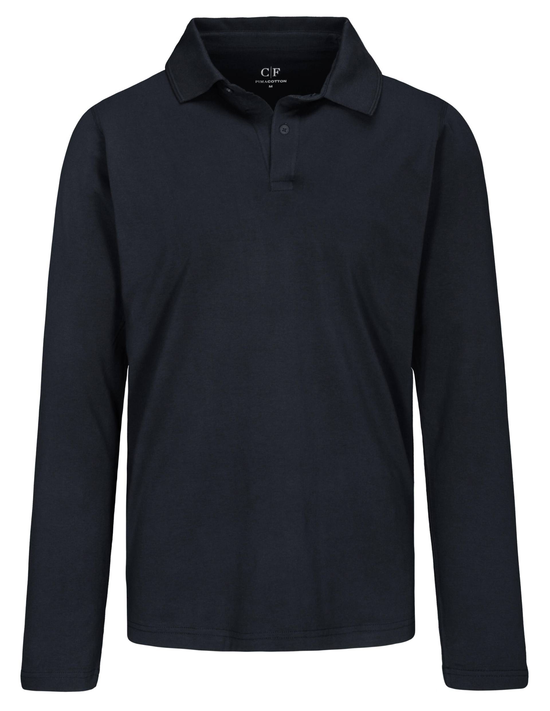COMMANDER Finest Clothing - 2-Knopf Polo-Shirt, 1/1 Arm dark navy - Gr. - M von COMMANDER Finest Clothing