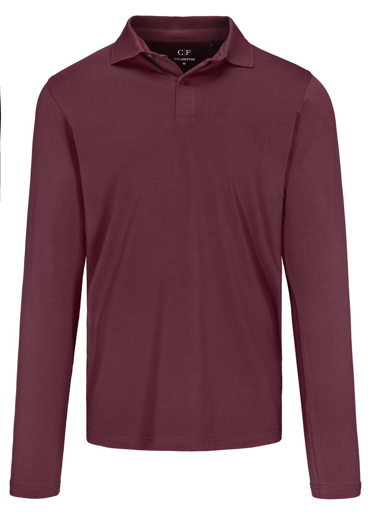 COMMANDER Finest Clothing - 2-Knopf Polo-Shirt, 1/1 Arm plum - Gr. - M von COMMANDER Finest Clothing