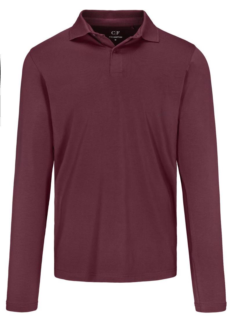 COMMANDER Finest Clothing - 2-Knopf Polo-Shirt, 1/1 Arm plum - Gr. - XXL von COMMANDER Finest Clothing