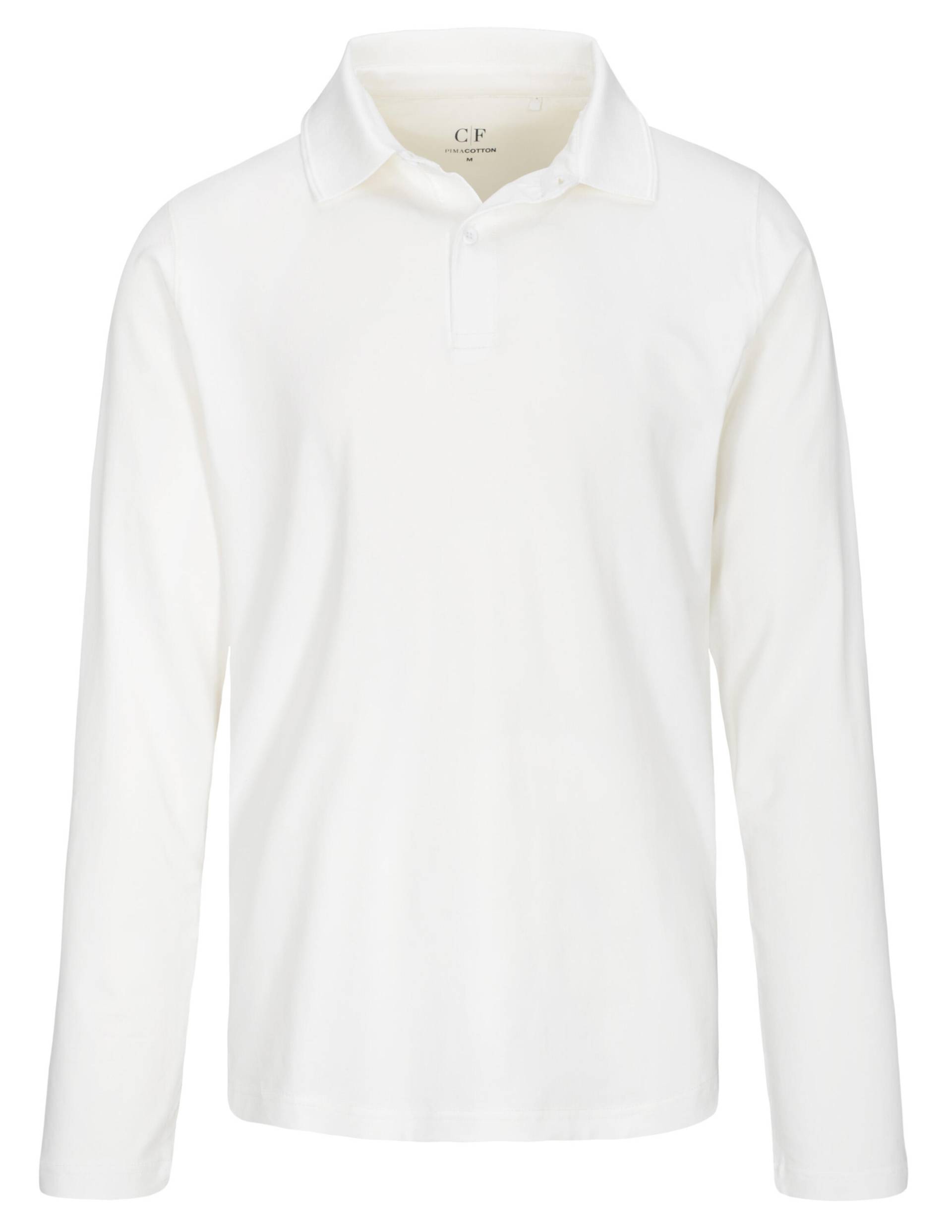 COMMANDER Finest Clothing - 2-Knopf Polo-Shirt, 1/1 Arm snow white - Gr. - L von COMMANDER Finest Clothing