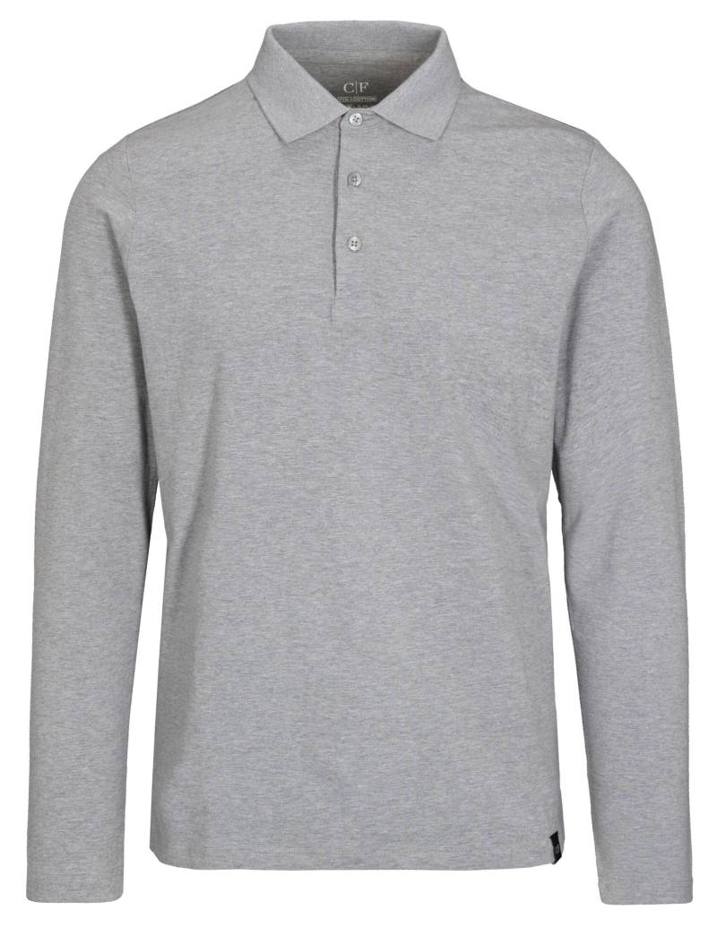 COMMANDER Finest Clothing - 3-Knopf Poloshirt 1/1 Arm grey mel. - Gr. - 3XL von COMMANDER Finest Clothing