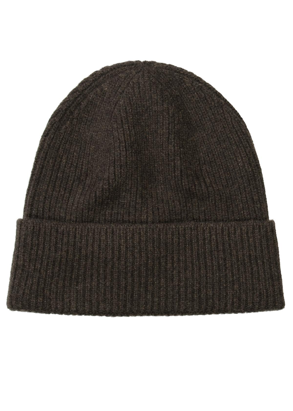 COMMANDER Finest Clothing - Beanie, Ribstruktur chocolate mel. von COMMANDER Finest Clothing