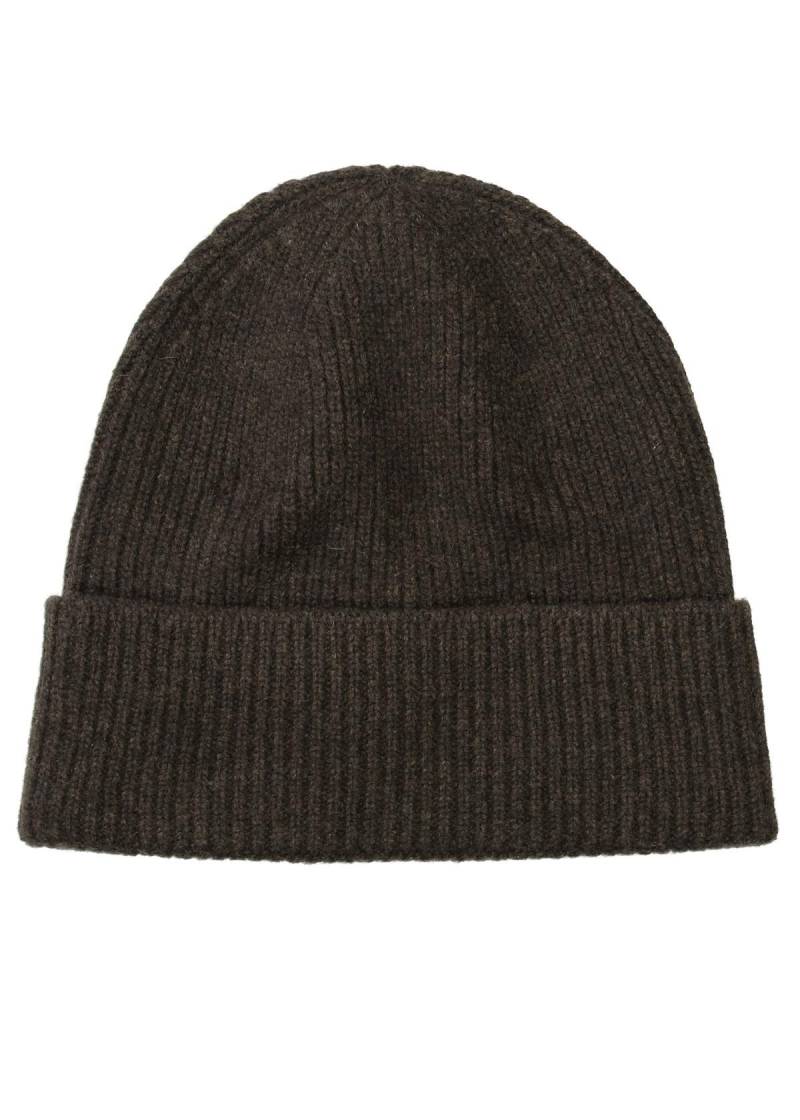 COMMANDER Finest Clothing - Beanie, Ribstruktur chocolate mel. von COMMANDER Finest Clothing