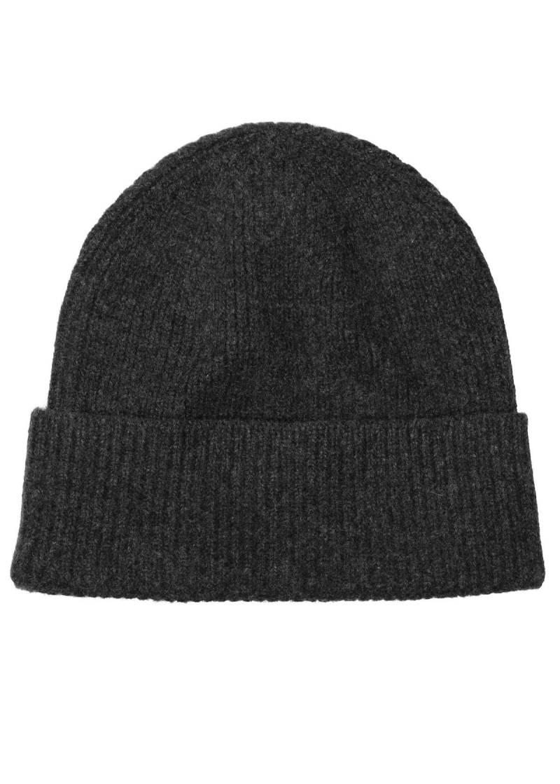 COMMANDER Finest Clothing - Beanie, Ribstruktur winter grey mel. von COMMANDER Finest Clothing