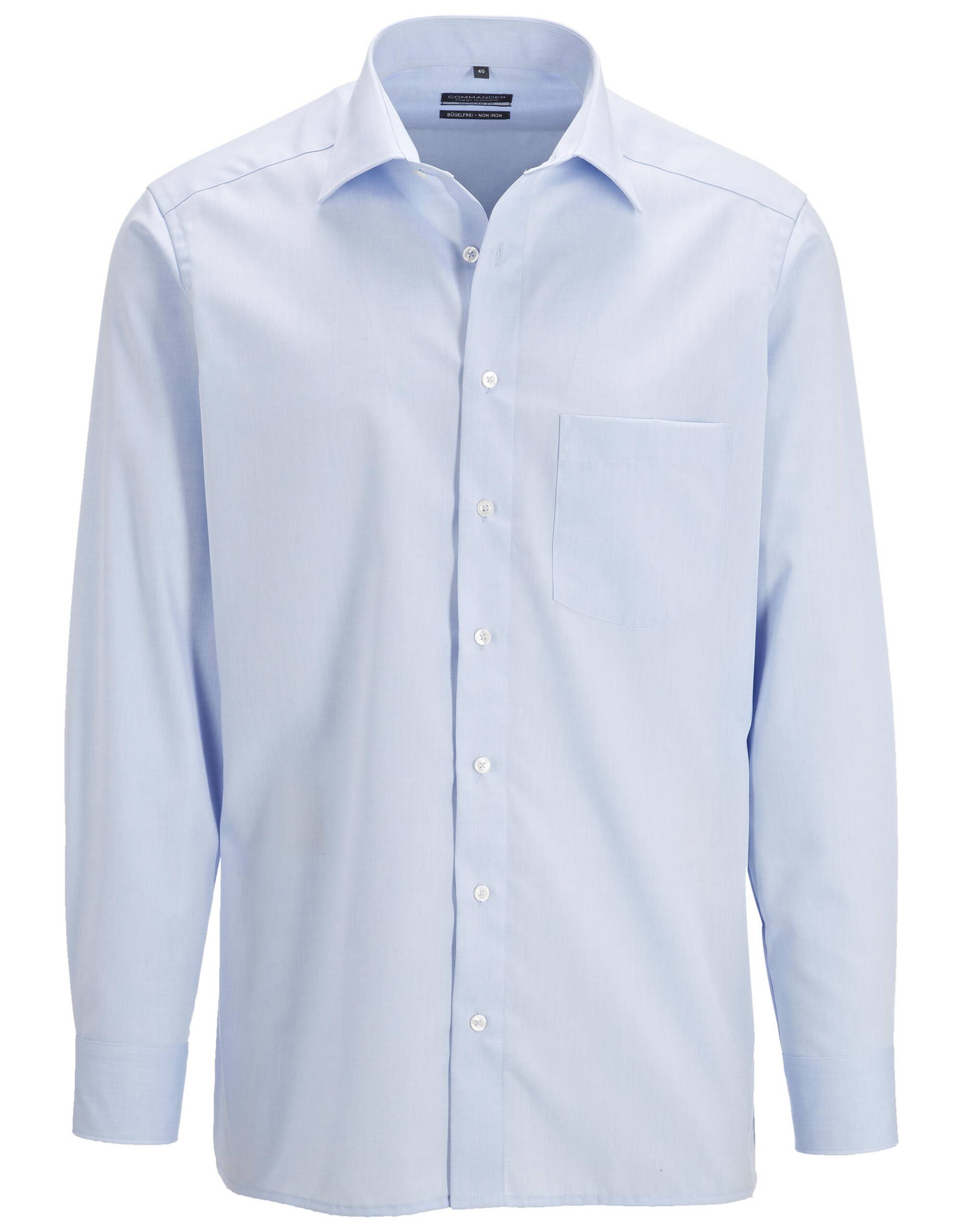 COMMANDER Finest Clothing - Businesshemd MODERN FIT BÜGELFREI 11 bleu - Gr. - 38 von COMMANDER Finest Clothing