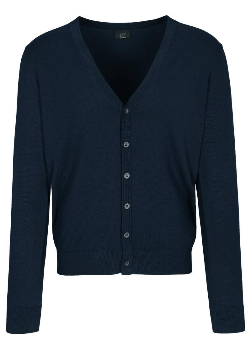 COMMANDER Finest Clothing - Cardigan geknöpft, uni dark navy - Gr. - XL von COMMANDER Finest Clothing