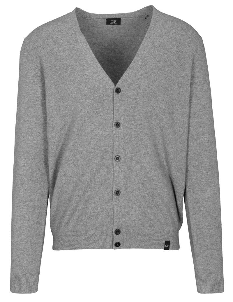 COMMANDER Finest Clothing - Cardigan geknöpft,1/1 Arm,uni tech grey mel. - Gr. - XL von COMMANDER Finest Clothing