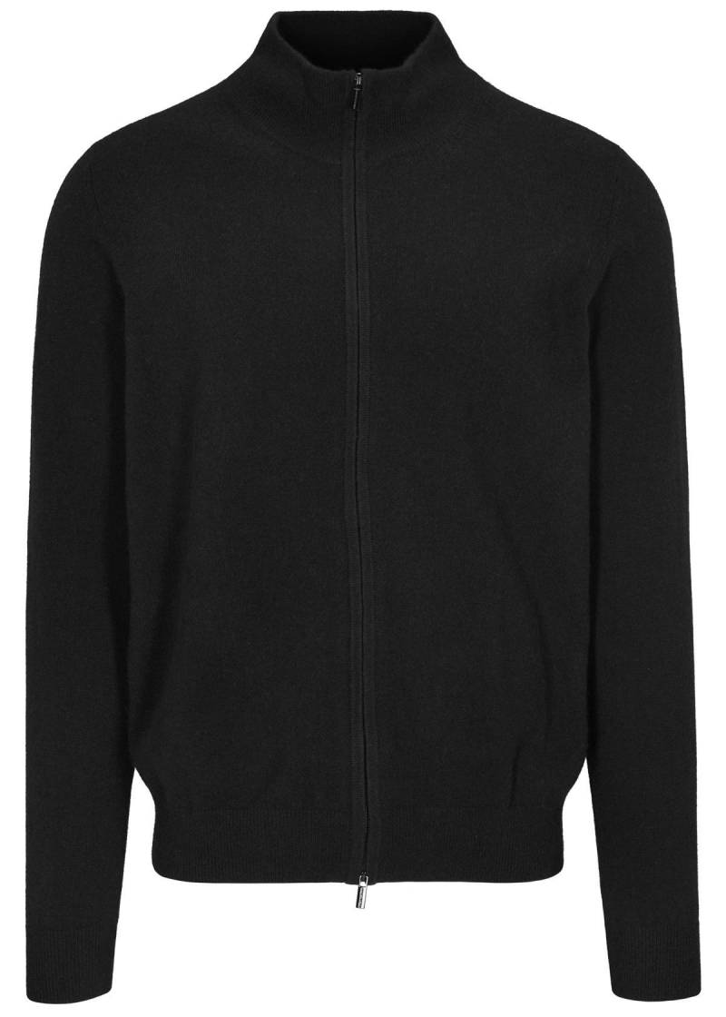 COMMANDER Finest Clothing - Cardigan mit Zip, uni black - Gr. - S von COMMANDER Finest Clothing
