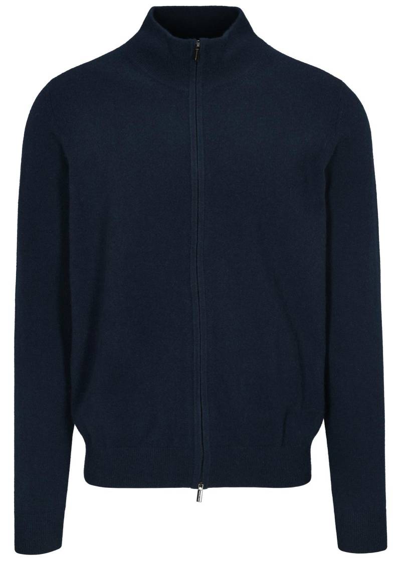 COMMANDER Finest Clothing - Cardigan mit Zip, uni dark navy - Gr. - XL von COMMANDER Finest Clothing
