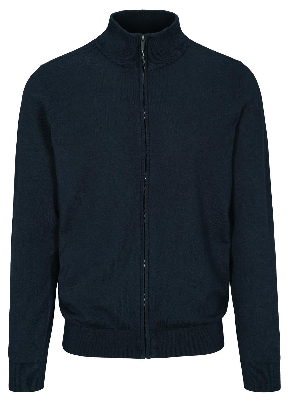 COMMANDER Finest Clothing - Cardigan with Zip dark navy mel. - Gr. - L von COMMANDER Finest Clothing