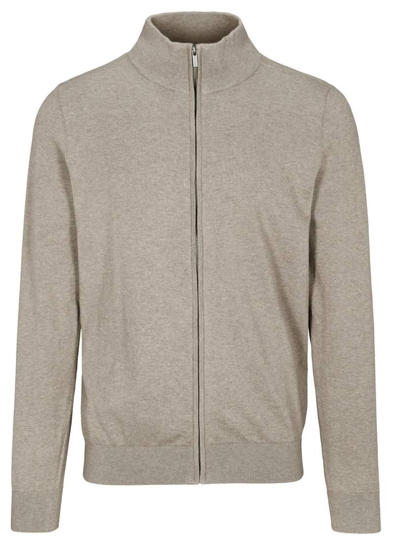 COMMANDER Finest Clothing - Cardigan with Zip dry sand mel. - Gr. - L von COMMANDER Finest Clothing