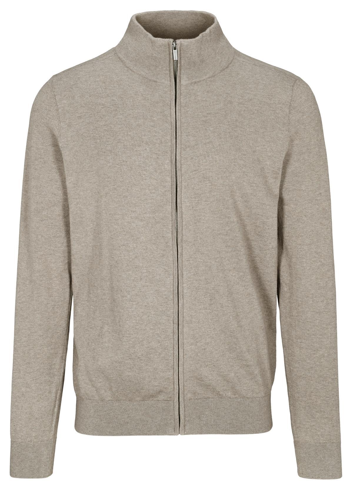 COMMANDER Finest Clothing - Cardigan with Zip dry sand mel. - Gr. - XL von COMMANDER Finest Clothing