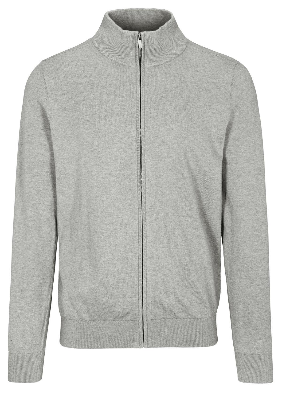 COMMANDER Finest Clothing - Cardigan with Zip tech grey mel. - Gr. - M von COMMANDER Finest Clothing