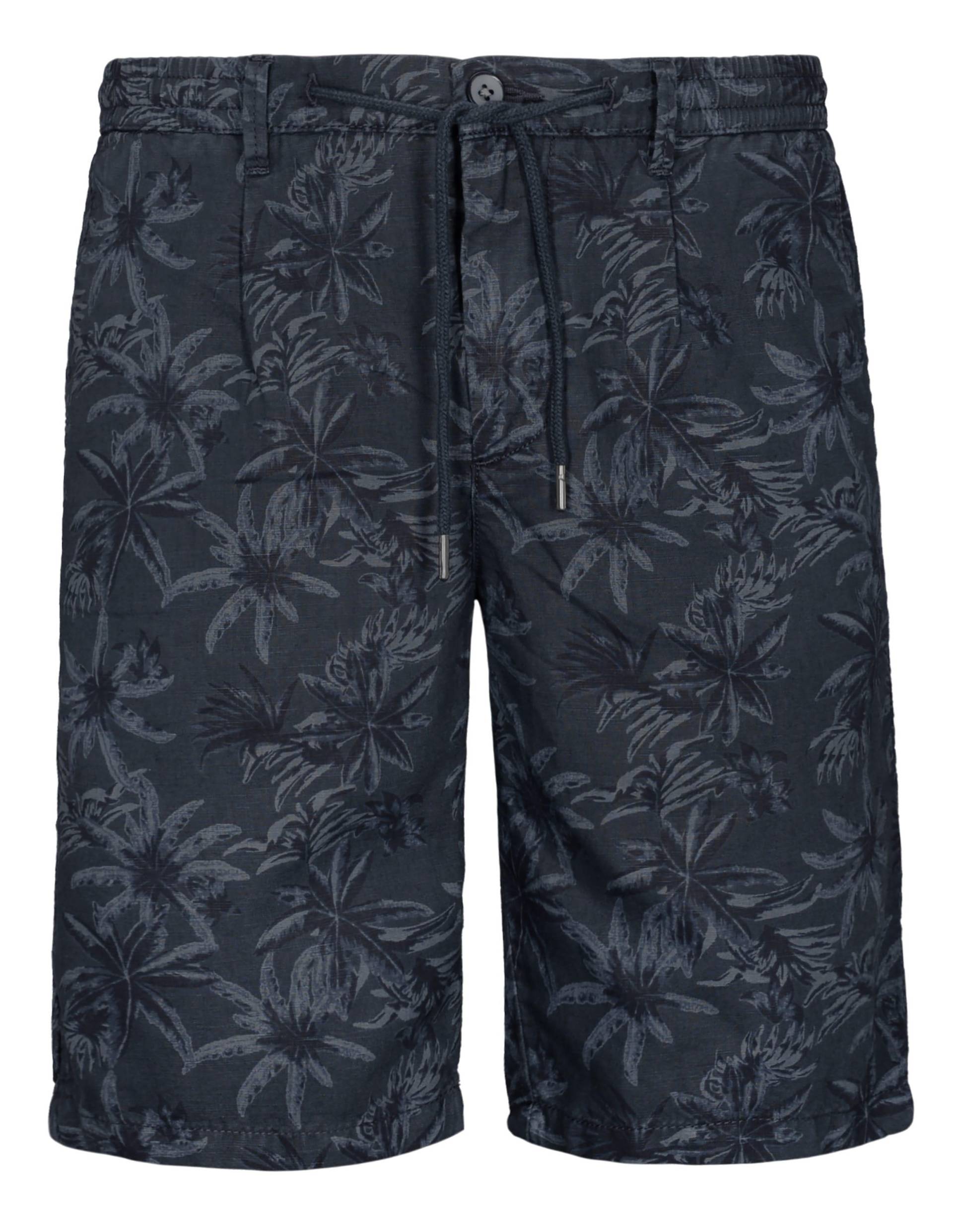 COMMANDER Finest Clothing - Chino Bermuda, Print blue night - Gr. - L von COMMANDER Finest Clothing