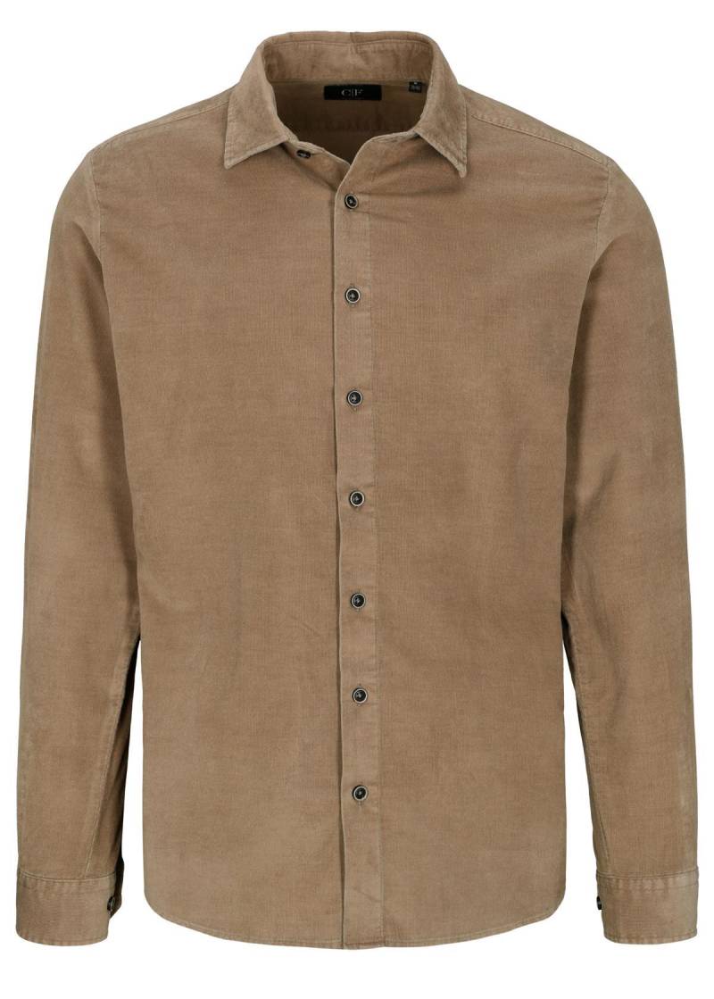 COMMANDER Finest Clothing - Hemd, 1/1 Arm beige - Gr. - L von COMMANDER Finest Clothing