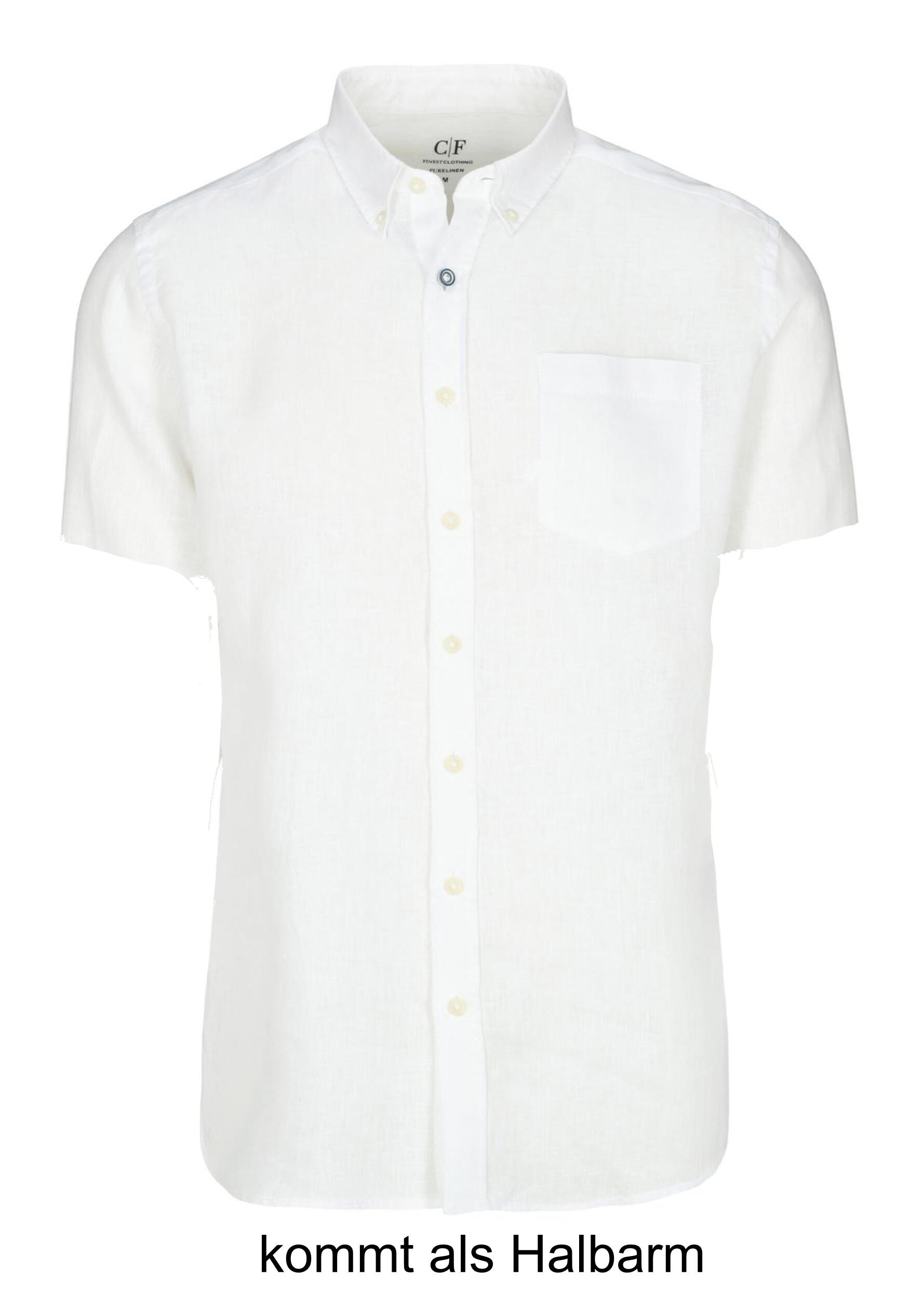 COMMANDER Finest Clothing - Hemd, 1/2 Arm clean white - Gr. - L von COMMANDER Finest Clothing