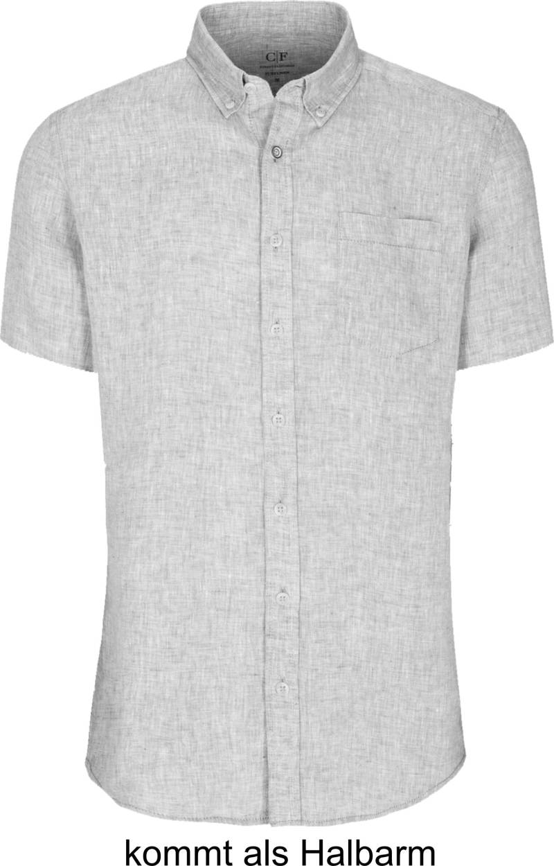 COMMANDER Finest Clothing - Hemd, 1/2 Arm taupe - Gr. - L von COMMANDER Finest Clothing