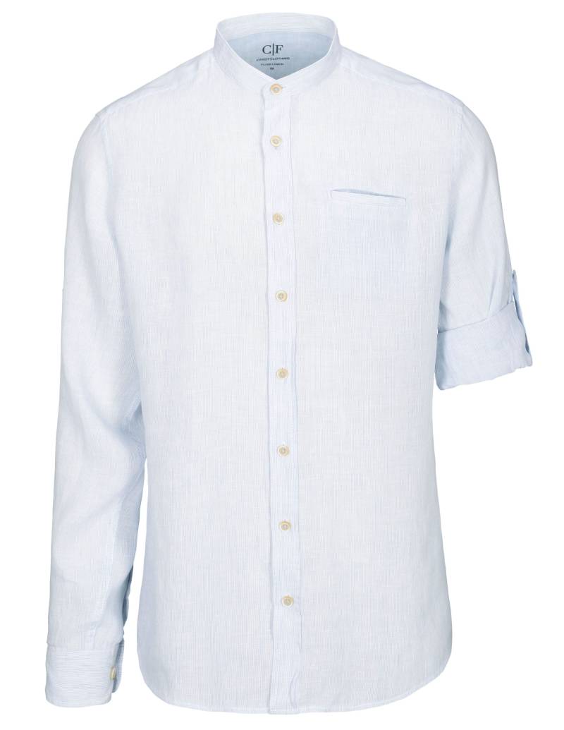 COMMANDER Finest Clothing - Hemd 1/1 Arm,Stand Up chambray blue - Gr. - L von COMMANDER Finest Clothing