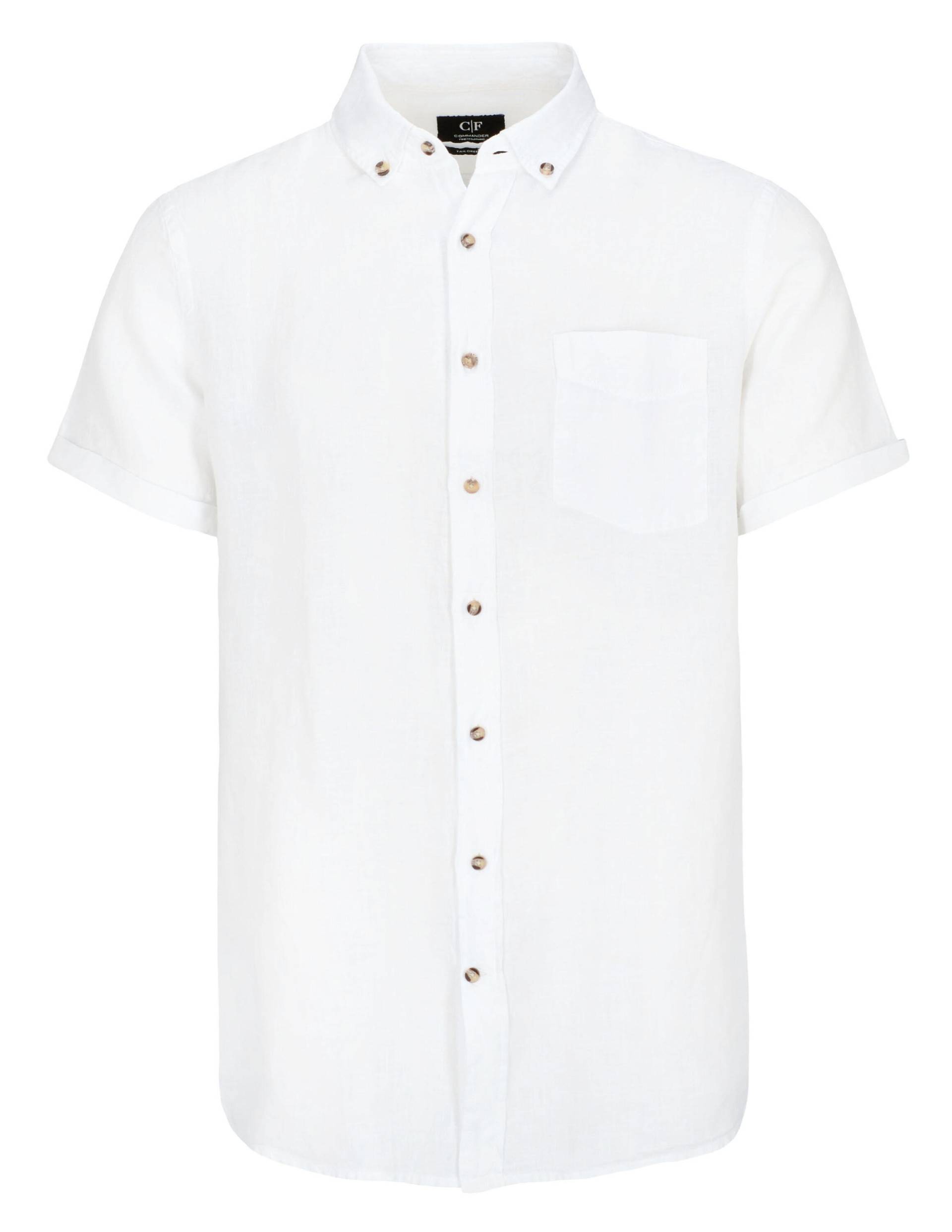 COMMANDER Finest Clothing - Hemd 1/2 Arm,Button Down clean white - Gr. - XXL von COMMANDER Finest Clothing