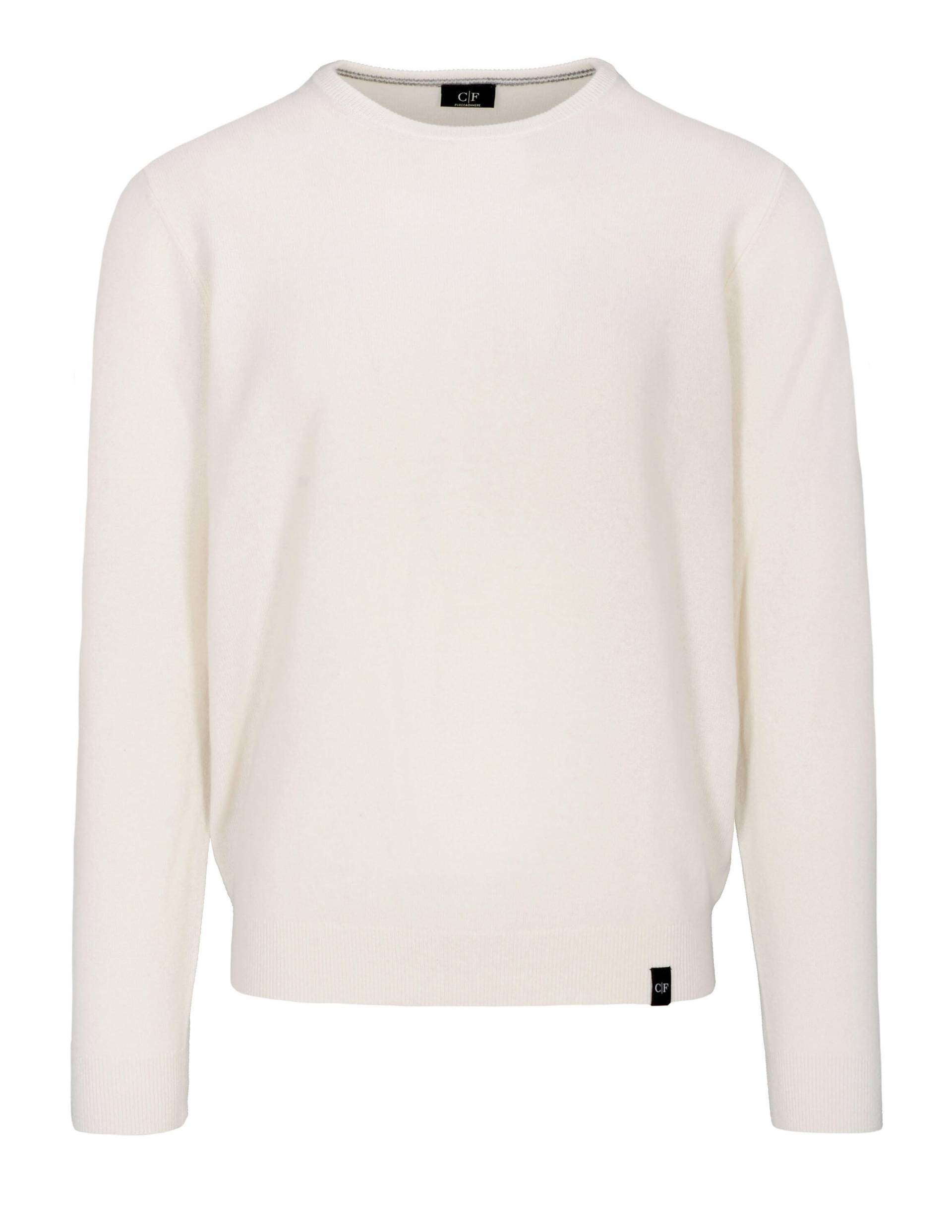 COMMANDER Finest Clothing - Pullover Marcel mit Logo-Patch am Saum offwhite - Gr. - XXL von COMMANDER Finest Clothing