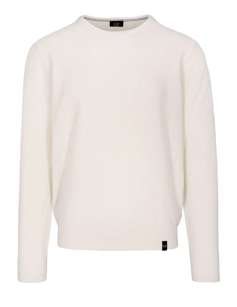 COMMANDER Finest Clothing - Pullover Marcel mit Logo-Patch am Saum offwhite - Gr. - XXL von COMMANDER Finest Clothing