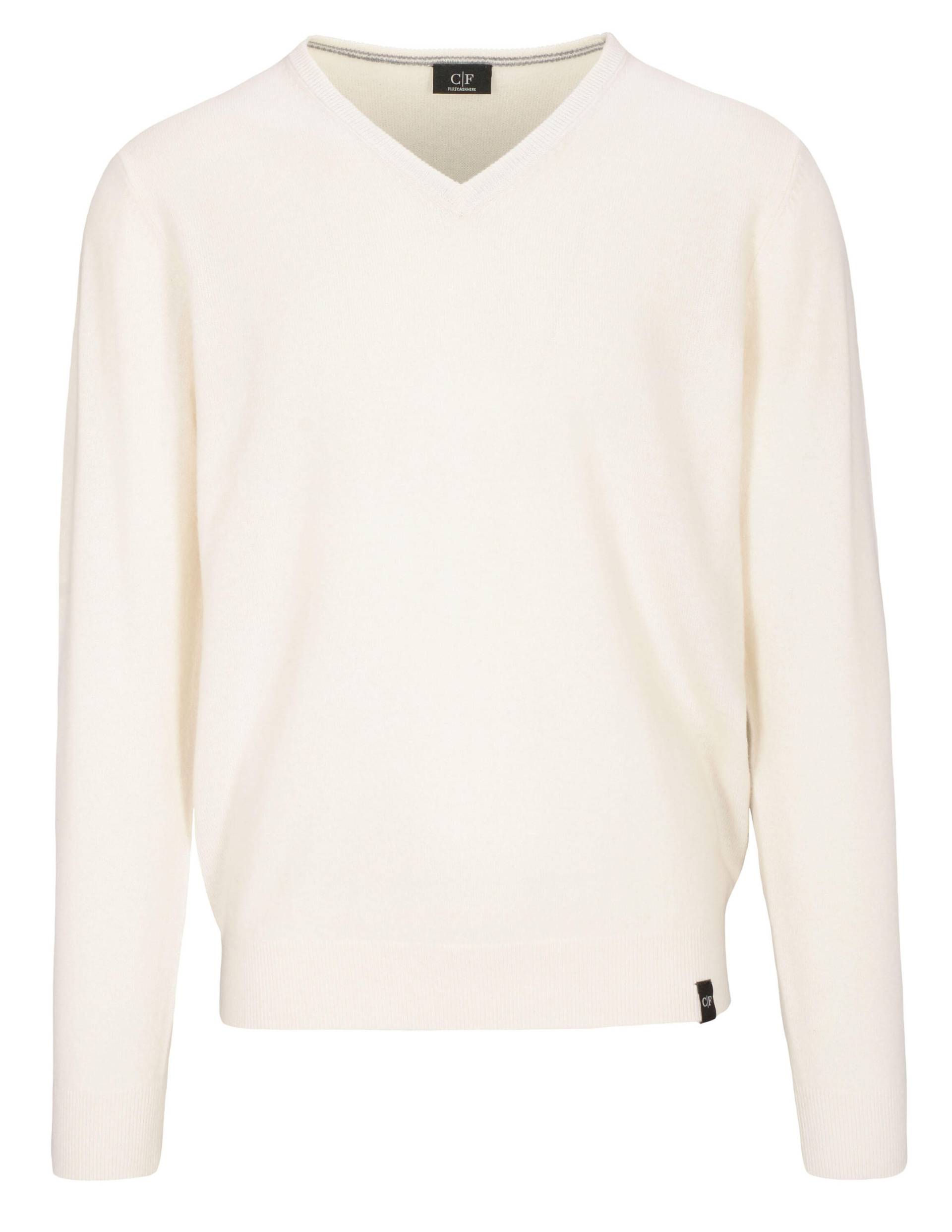 COMMANDER Finest Clothing - Pullover mit V-Ausschnitt offwhite - Gr. - XL von COMMANDER Finest Clothing