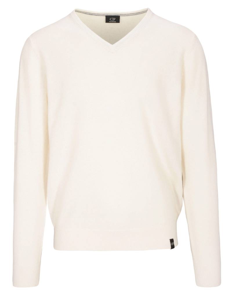 COMMANDER Finest Clothing - Pullover mit V-Ausschnitt offwhite - Gr. - XL von COMMANDER Finest Clothing