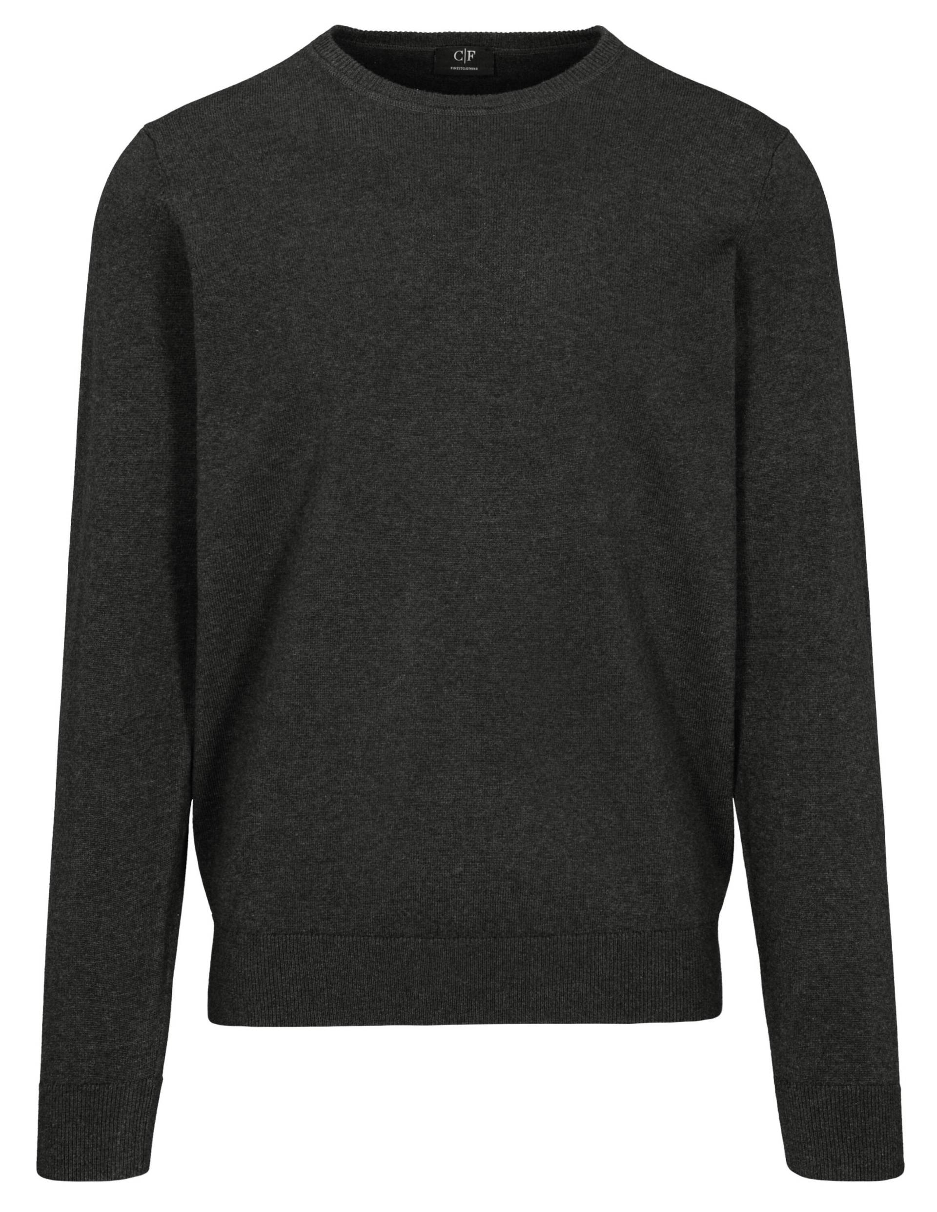 COMMANDER Finest Clothing - Rdh.-Pullover, 1/1 Arm uni anthrazit mel. - Gr. - 3XL von COMMANDER Finest Clothing