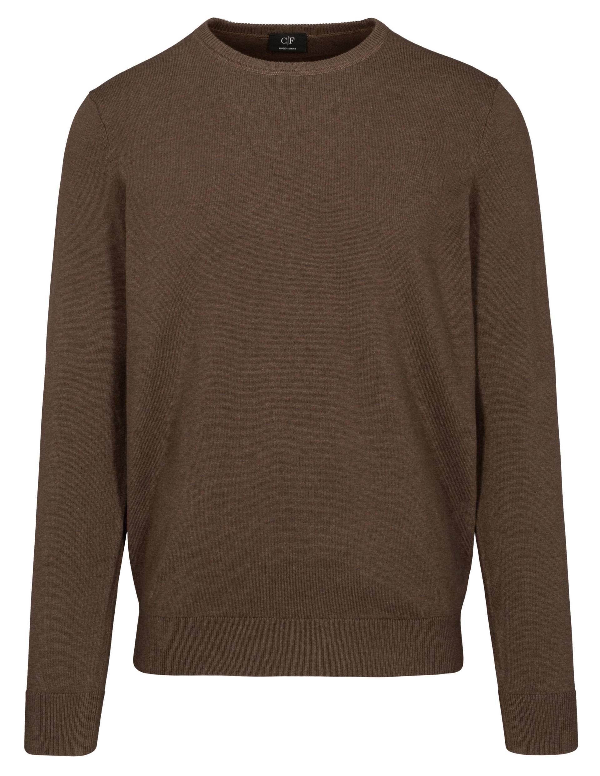 COMMANDER Finest Clothing - Rdh.-Pullover, 1/1 Arm uni cappuccino mel. - Gr. - 3XL von COMMANDER Finest Clothing