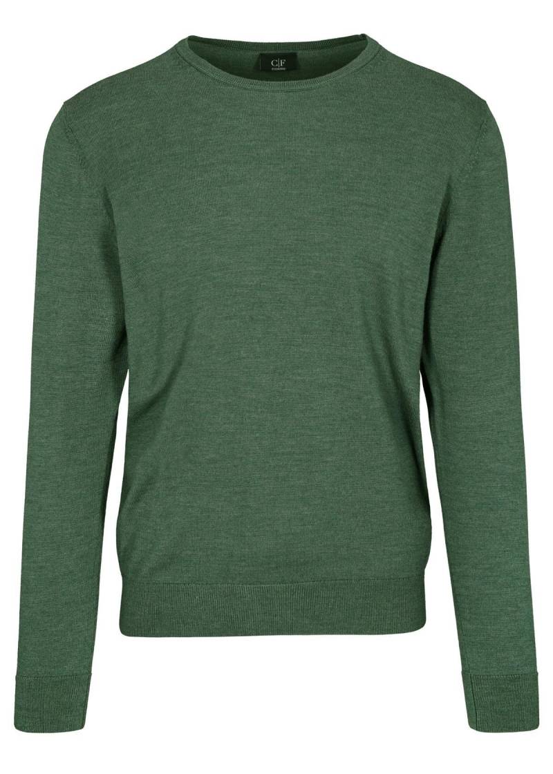 COMMANDER Finest Clothing - Rdh.-Pullover, uni dark khaki mel. - Gr. - L von COMMANDER Finest Clothing